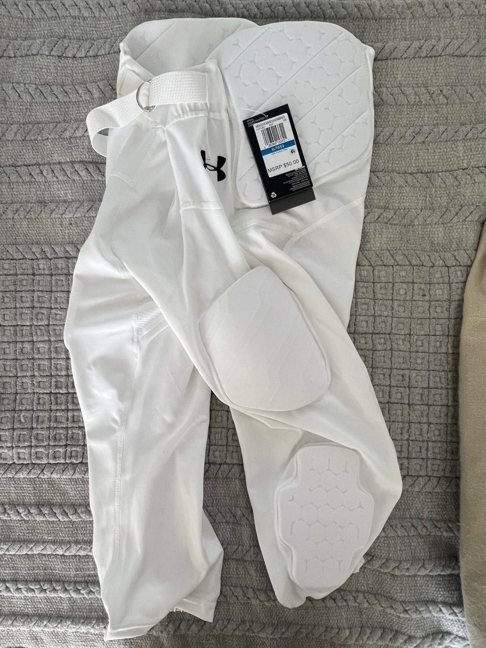Under Armour White Men’s Football Pants